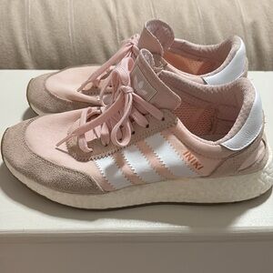 Adidas INIKI Women's Blush and White Sneakers size 8